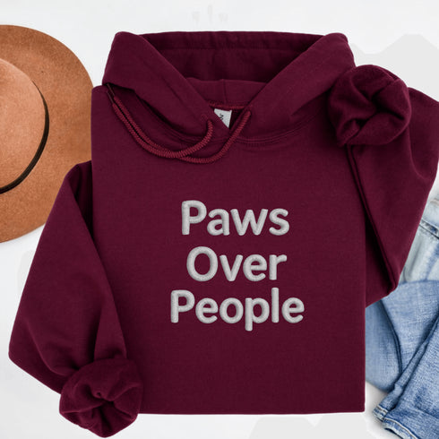 This cozy embroidered gem is perfect for those who would rather hang out with a wagging tail or a purring fluffball than deal with… well, humans.